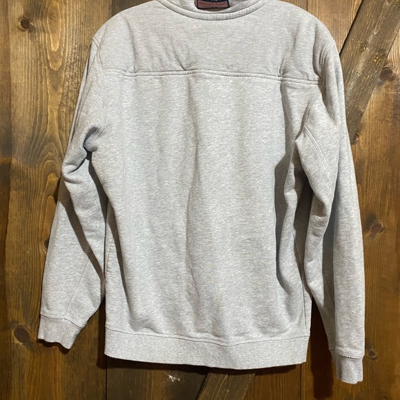 Vineyard Vines Grey Quarter Zip Pull Over, size S, smoke free home - Picture 4 of 4